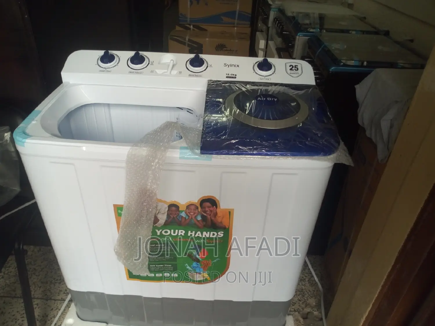 Syinix 12kg Semi-Automatic Twin Tub Washing Machine