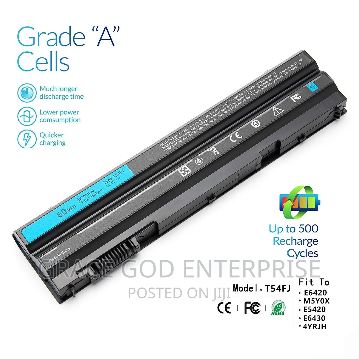 Dell Latitude Battery T54FJ for E5420