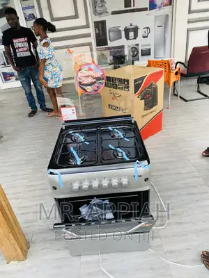 Anti-Rust Ferre 60x60 Oven and Grill 4 Burner(Gray).