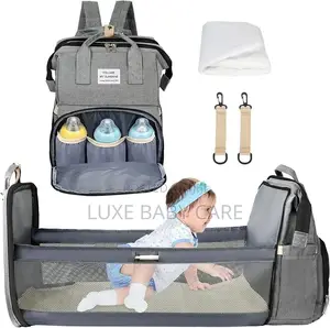 Diaper Bag With Changing Station for Newborns