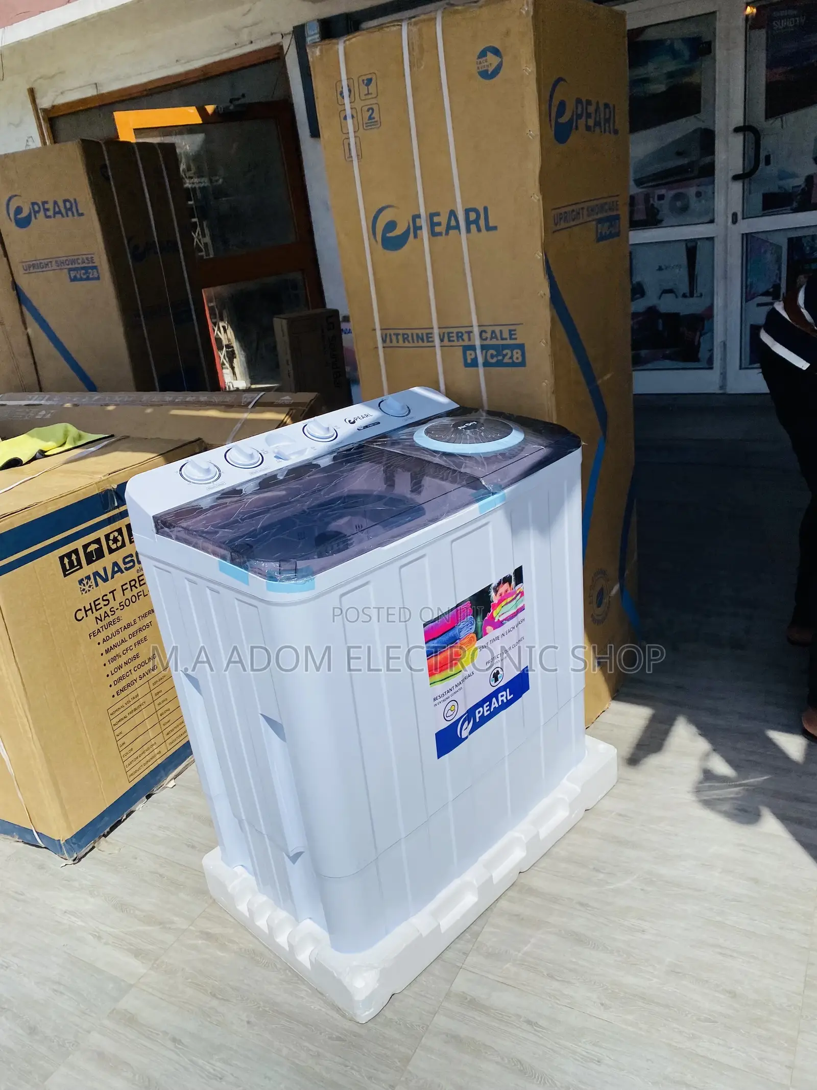 Super Durable Pearl 12kg Semi-Automatic Washing Machine