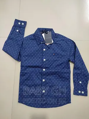 Tommy Hilfiger Boys Long Sleeve Shirt for Kids