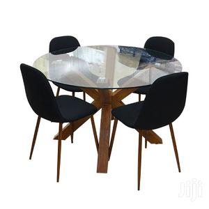 5 PCS Dinning Set With 4 Chairs(1+4) Round