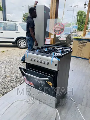 Convenient Ferre 60x60 Oven and Grill 4 Burner(Gray).