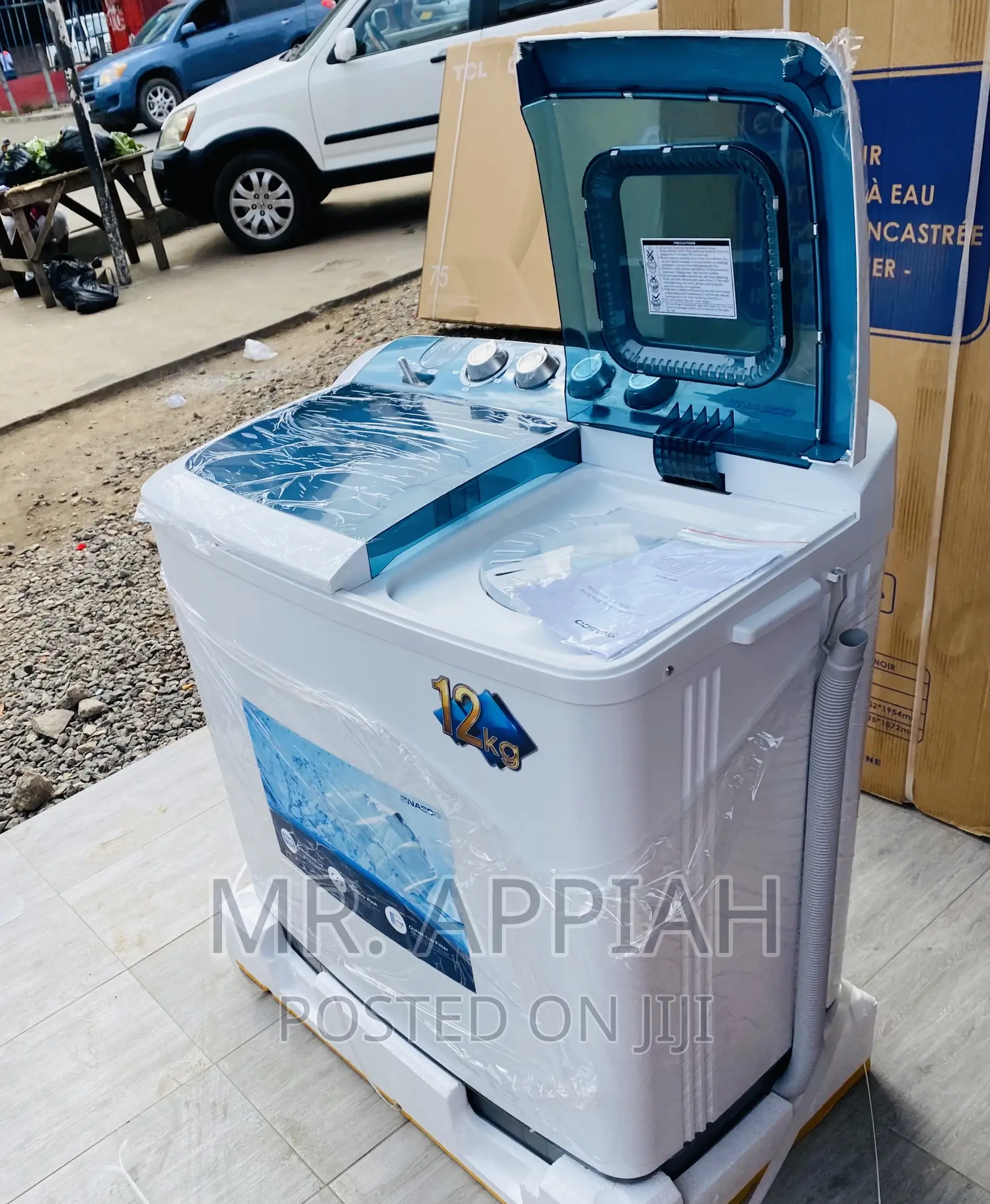 Super Quality Nasco 12kg Semi-Automatic Washing Machine.