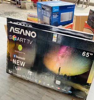 Super Durable Asano 65 Inch Smart Uhd Bluetooth Tv(Black)
