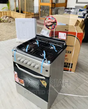 Super Adorable Ferre 60x60 4gas Burner + Oven Grill(Gray)