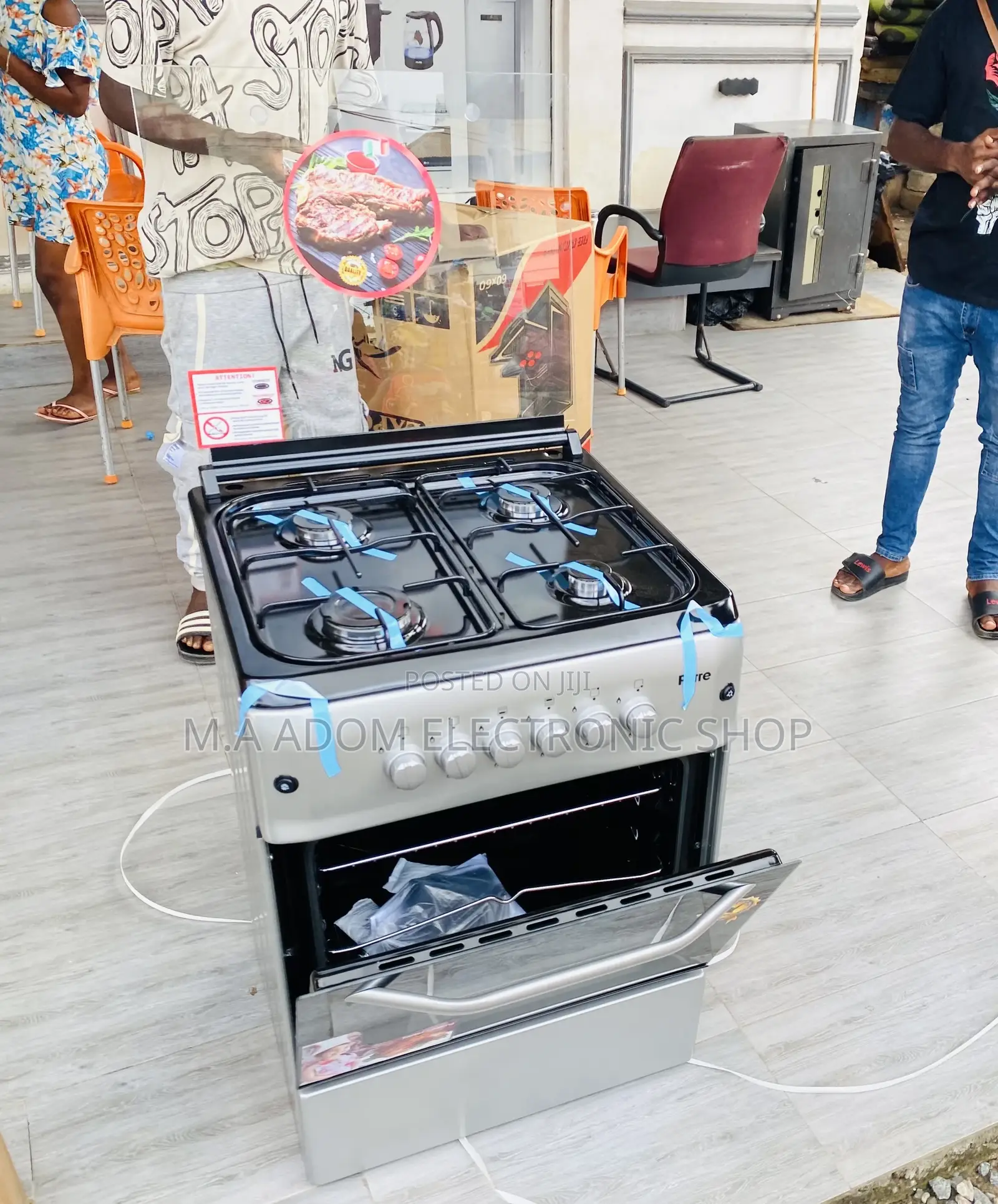 Shop Classic Ferre 60x60 4 Gas Burner With Oven Grill,Gray