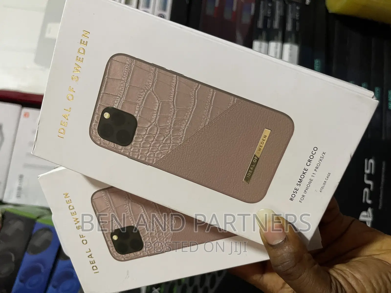 Rose Smoke Croco for iPhone X, XS 11 Pro