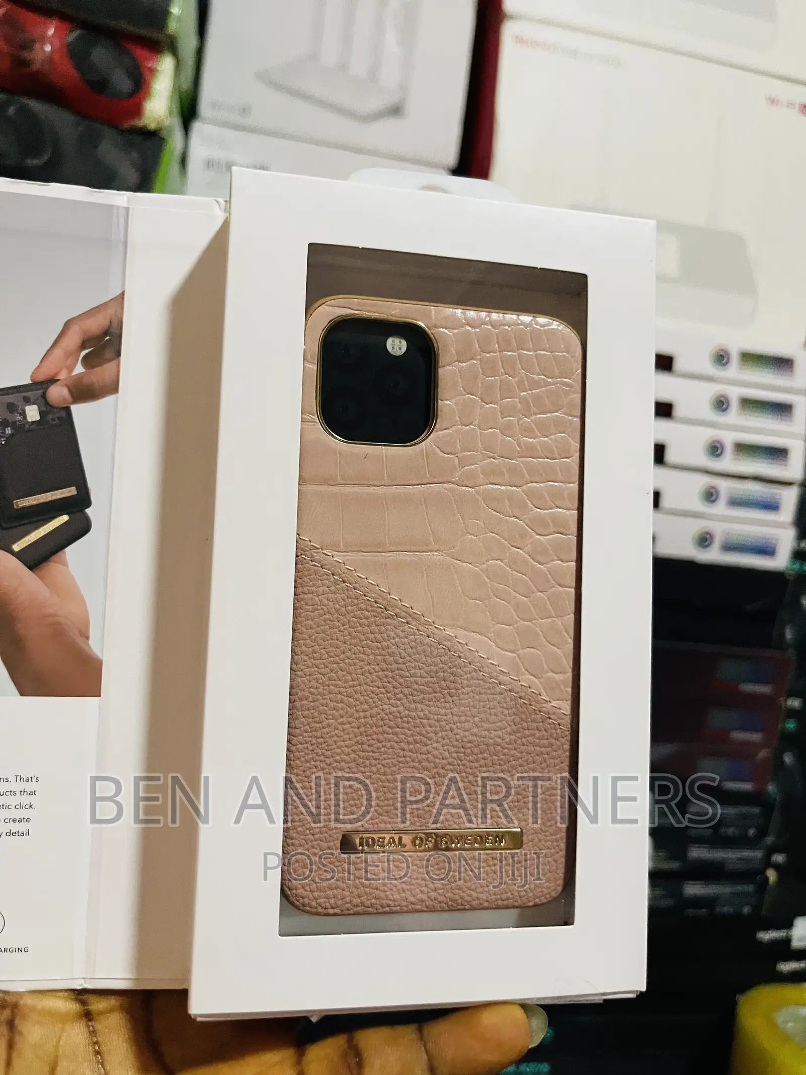 Rose Smoke Croco for iPhone X, XS 11 Pro