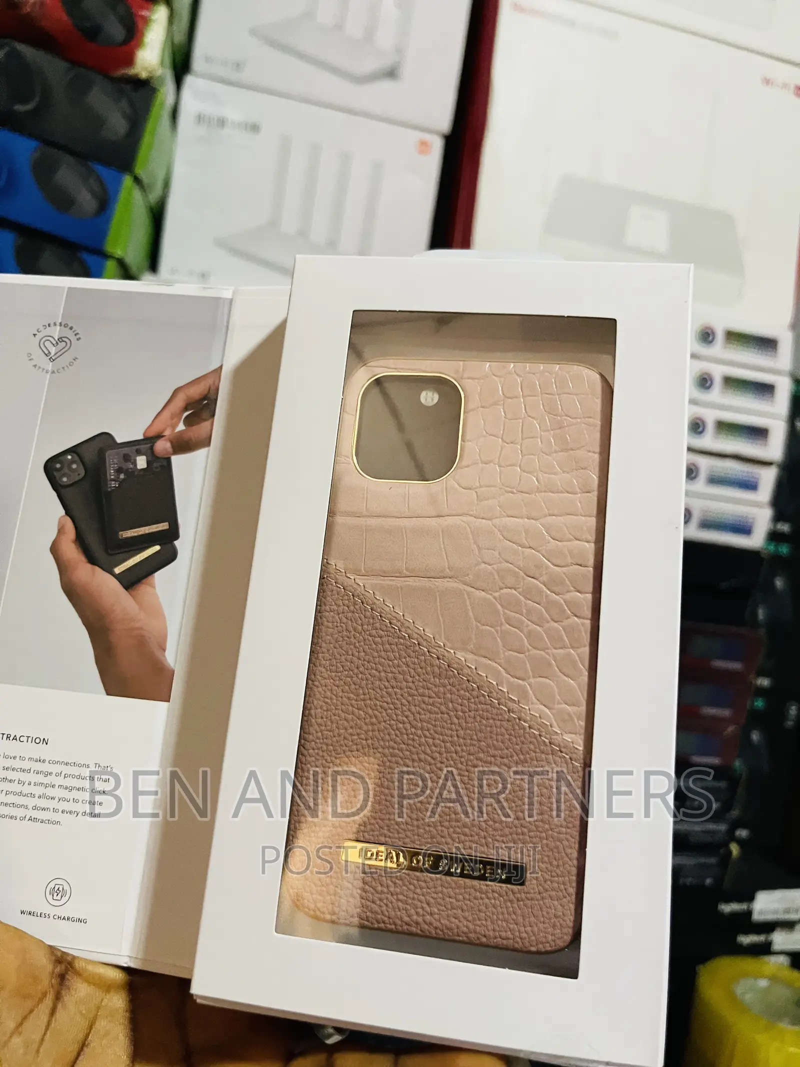 Rose Smoke Croco for iPhone X, XS 11 Pro