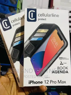 Cellularline Book Agenda 2, Back Cover,For iPhone 12 Pro Max