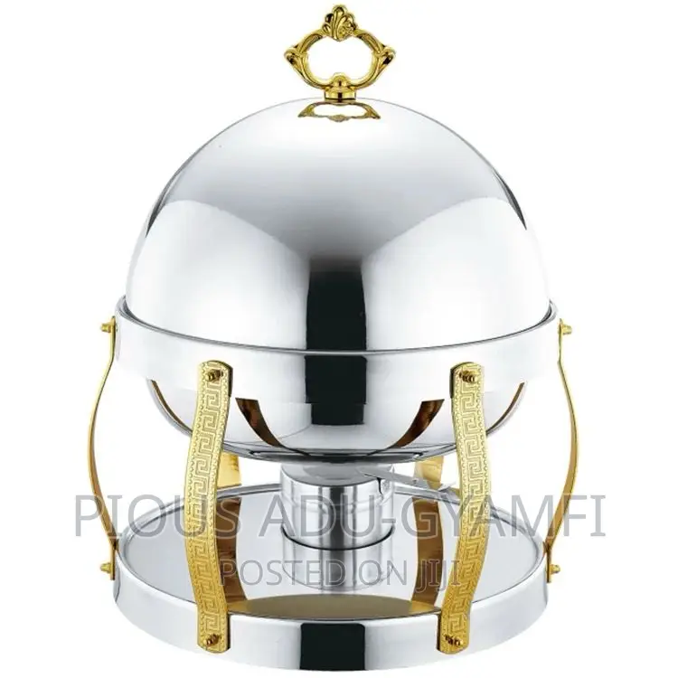8liter Luxurious Silver and Gold Chafing Dish