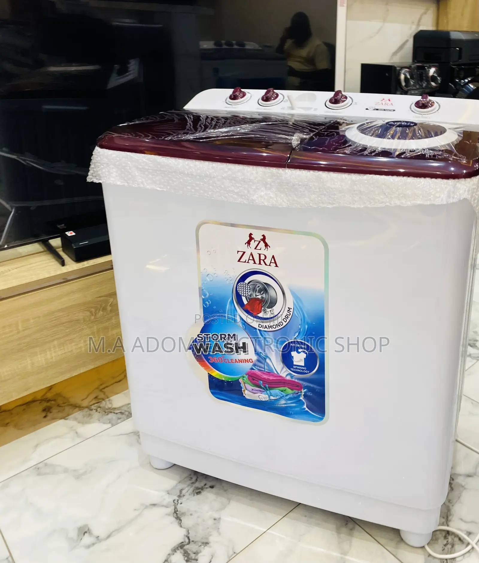 Sealed in Box Zara 12kg Semi-Automatic Washing Machine 