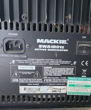 18" Mackie Active Subwoofer SWA 1801z