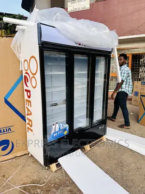 PVC-150 Display Three Doors Fridge Pearl