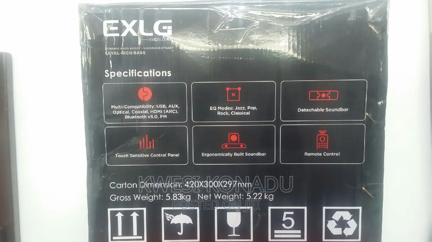 2400 Watts Exlg Ht -873h Wireless Soundbar