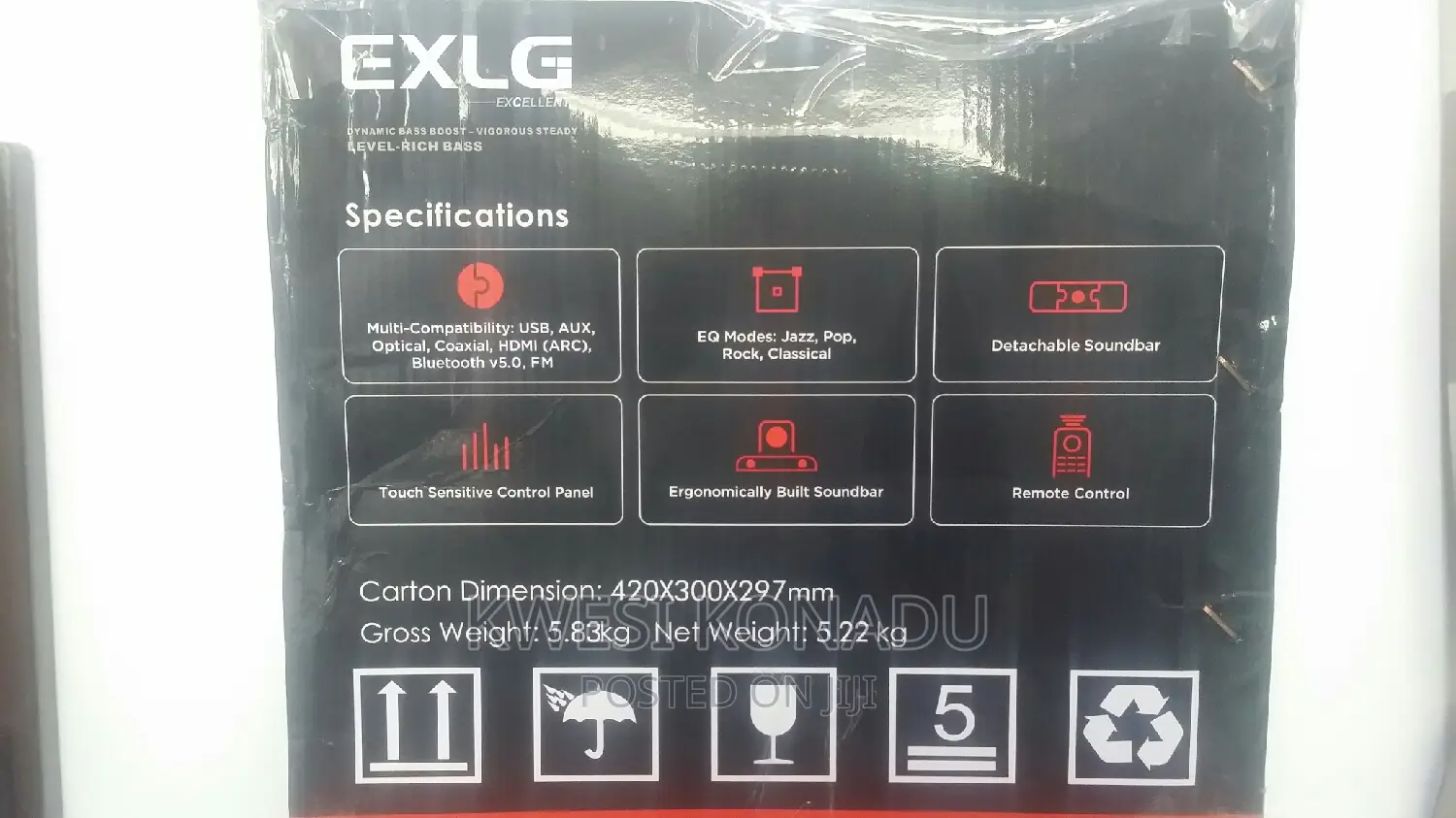 2400 Watts Exlg Ht -873h Wireless Soundbar
