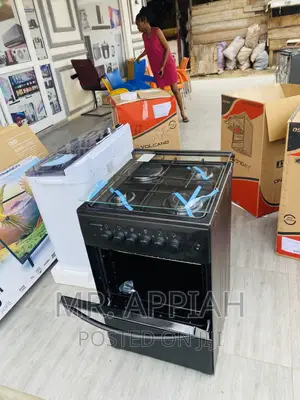 Super Durable Volcano 1 Electric + 3 Burner(Black)50x50.