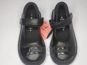 Marks Spencer Girls Black School Shoes