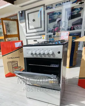 Durable Volcano 2 Electric + 2 Gas Burner With Oven(Gray).