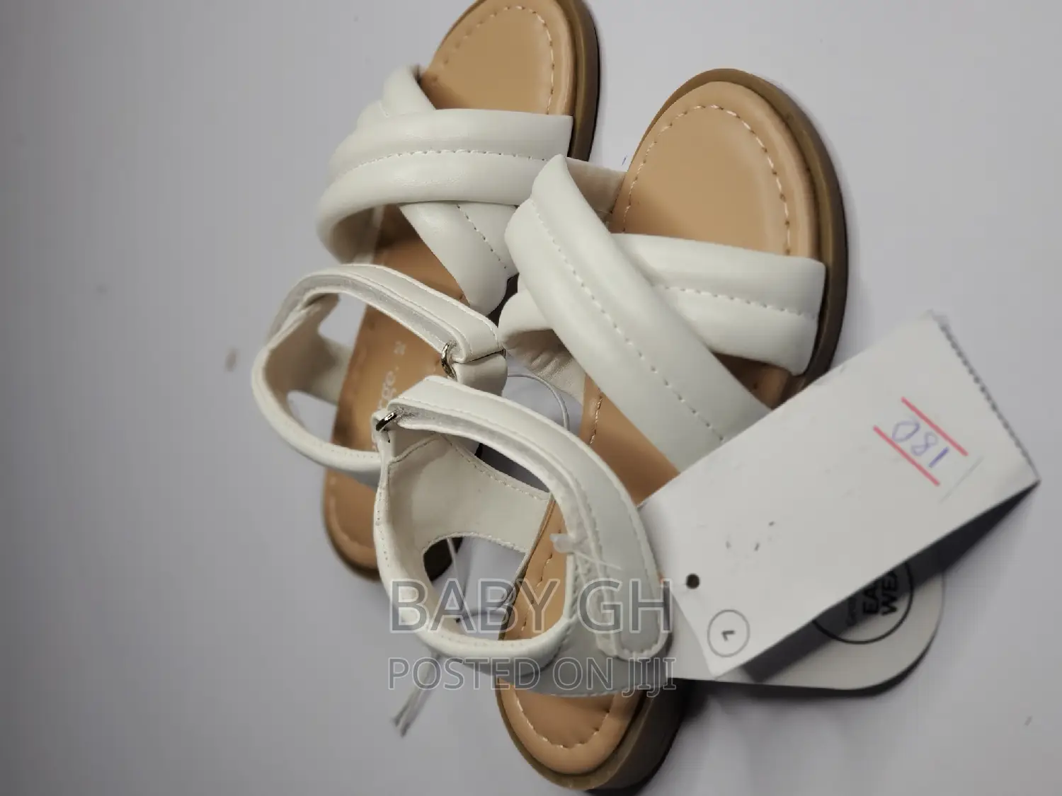 George Brown Sandals With White Crossed Top