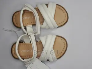 George Brown Sandals With White Crossed Top