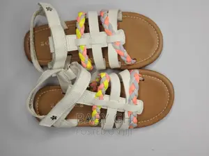 George Brown Sandals With White and Braided Colours Girls