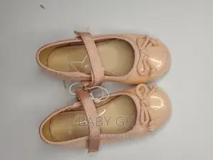 George Sparkly Peach Velcro Ballet Shoe