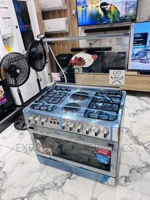 Look  Very Stylish Stove 4-2 Cooker Oven Grill Sliver
