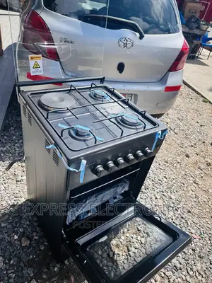 Freestanding Cooker Electric Gas Stove Grill 3-1 50/50