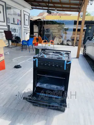 Volcano 50x50 1 Electric + 3 Gas Burner With Oven(Black).