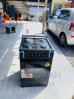 Beat Quality Volcano(50x50)1 Electric + 3 Gas Burner,Black.