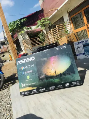 Smart UHD LED Glossy Asano  50 Inches Electric Black Tv