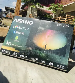 Glossy Asano UHD Smart Electric 50 Inches LED Black Tv