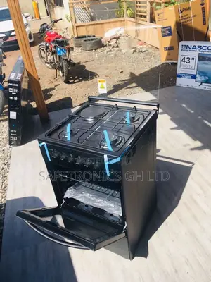 Best Black Oven With Grill 50x50 3 Gas Burner 1 Electric