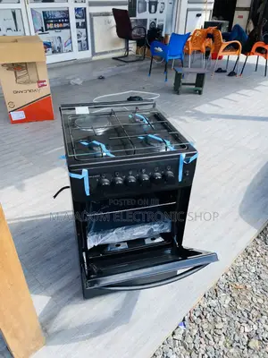 Anti-Rust Volcano 50x50 1 Electric + 3 Gas Burner(Black).
