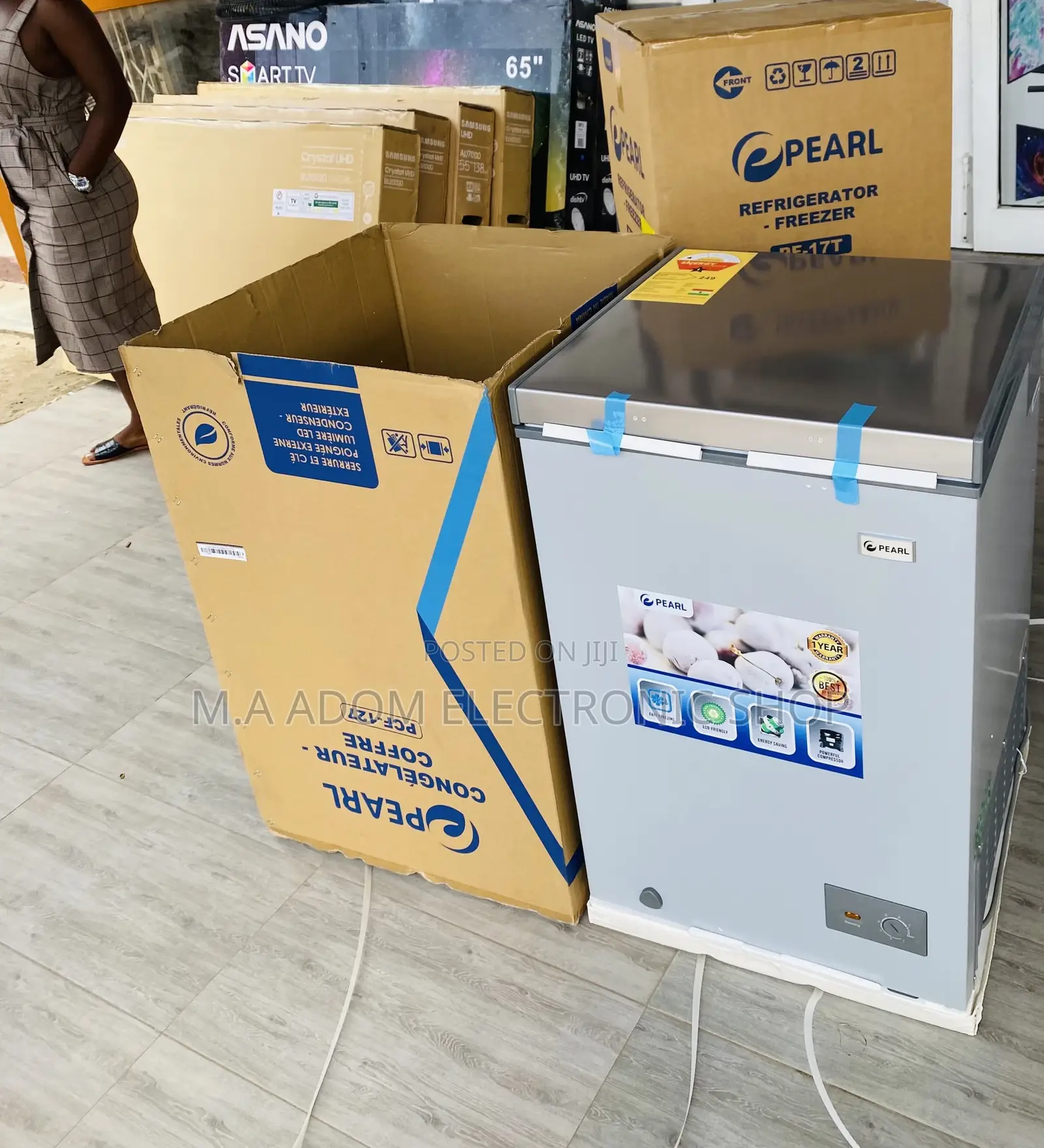 Durable Pearl PCF-127 Single Door Chest Freezer(100ltr) 