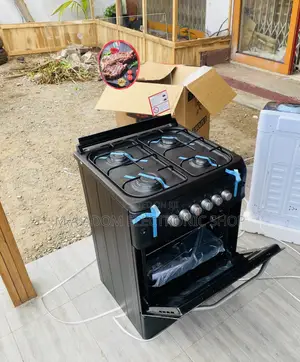 Energy Saving Volcano 60x60 4 Gas Burner + Oven(Black).