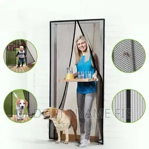 Magnetic Mosquito Door Curtain Net (2.1m*0.9m)-Black