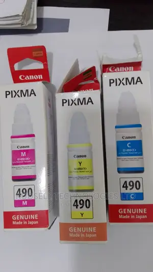CANON Gi-490 (Bk/C/M/Y) Original Black Colour Ink Bottle