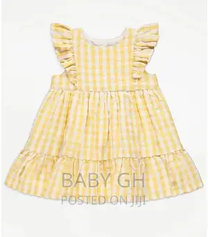 George Baby Yellow and White Dress