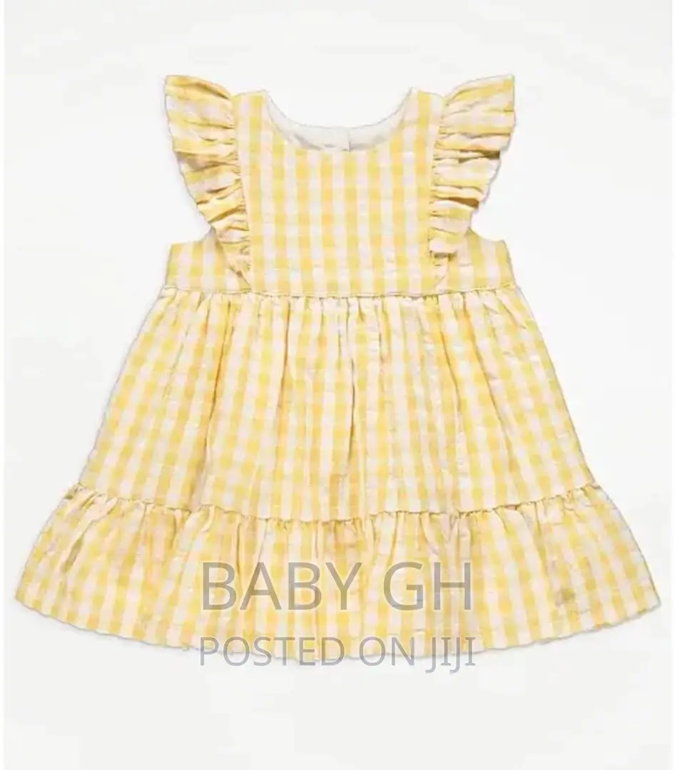 George Baby Yellow and White Dress