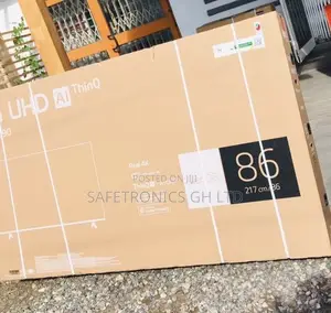 Glossy Electric Smart Black 86 Inches LED LG UQ90 Tv