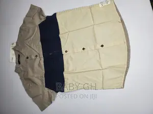 Gray Short Sleeve Colourblock Shirt