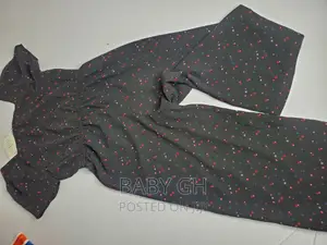 Girls Black Star Themed Jumpsuit