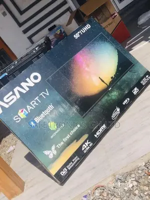 Glossy LED Asano UHD Smart 50 Inches Black Electric Tv