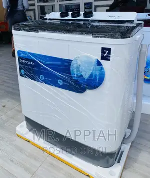 Top Load Midea 7kg Semi-AutomaticWashing Machine + Spin/Dry