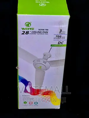 Weiye 12v DC Ceiling Fan 28" (700 Mm)