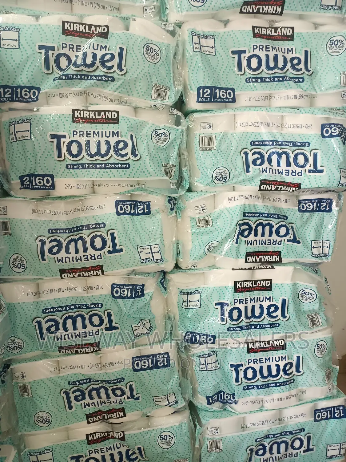 Kirkland Premium Towel. Wrapped Rolls. Unwrapped Rolls